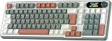 RK ROYAL KLUDGE S98 FR Clavier mécanique avec Smart Display & Bouton, Top Mount 96% Wireless Mechanical Keyboard BT/2.4G/USB-C, Hot-Swapable, Software Support, 98 Touches, French AZERTY - 1