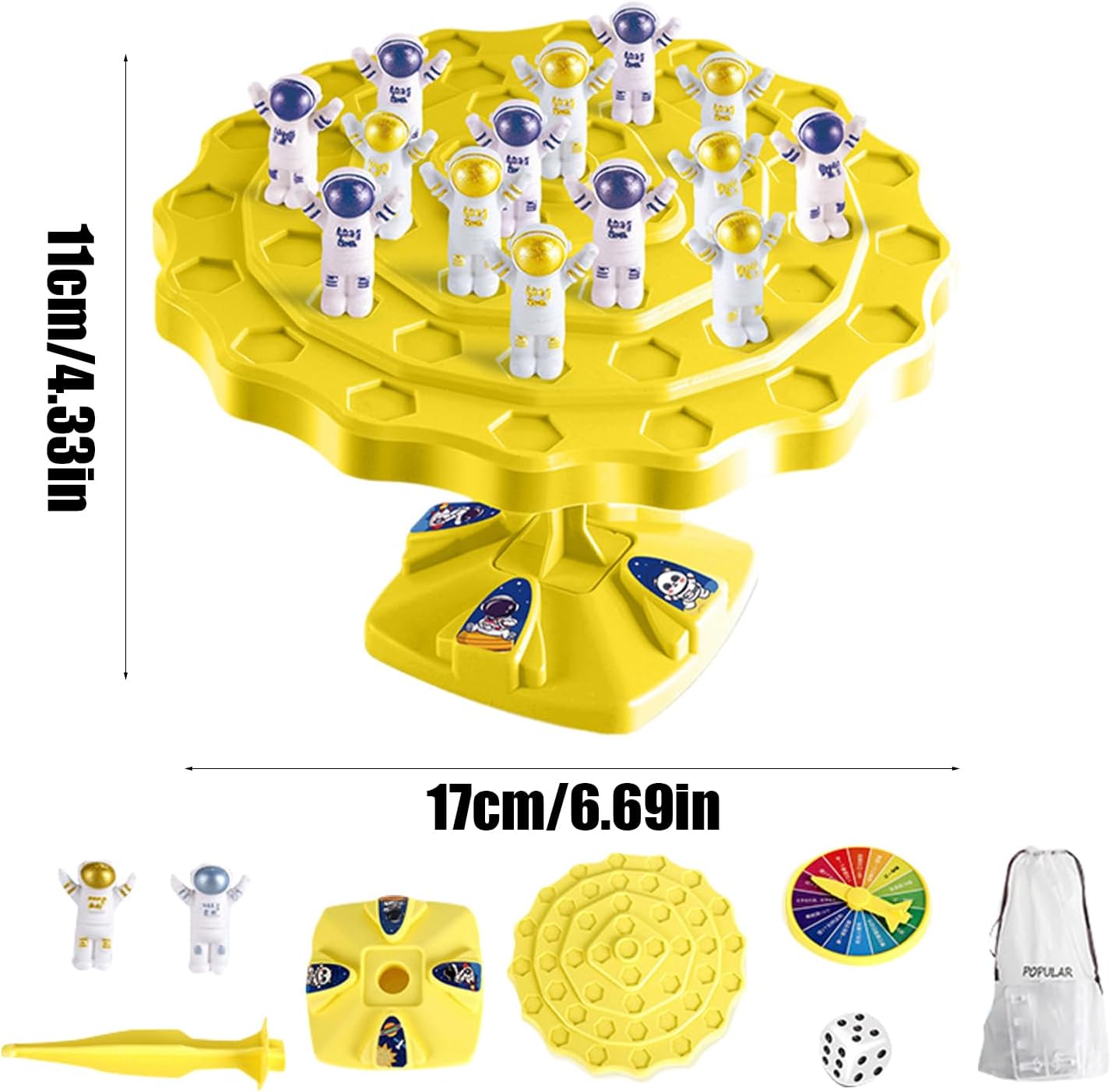 Math Toy Balance Tree - Math Learning Toy, Interactive Educational Set, Fun Skill Builder, Colorful Tabletop Activity | Space Themed Strategic Challenge Desktop Toys For Party Family Play