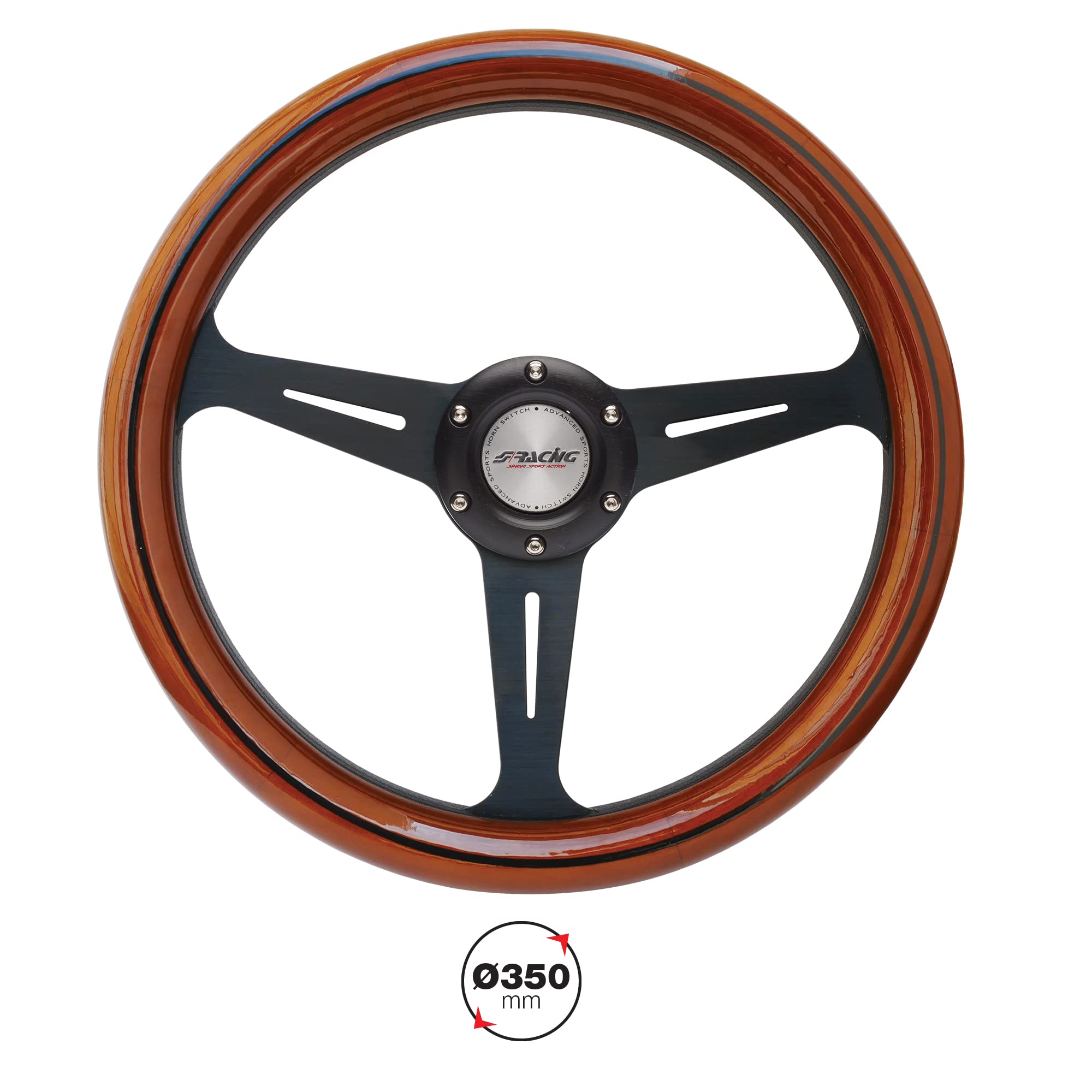 Simoni Racing Universal Lenkrad Futa - Holz - Durchmesser 350mm