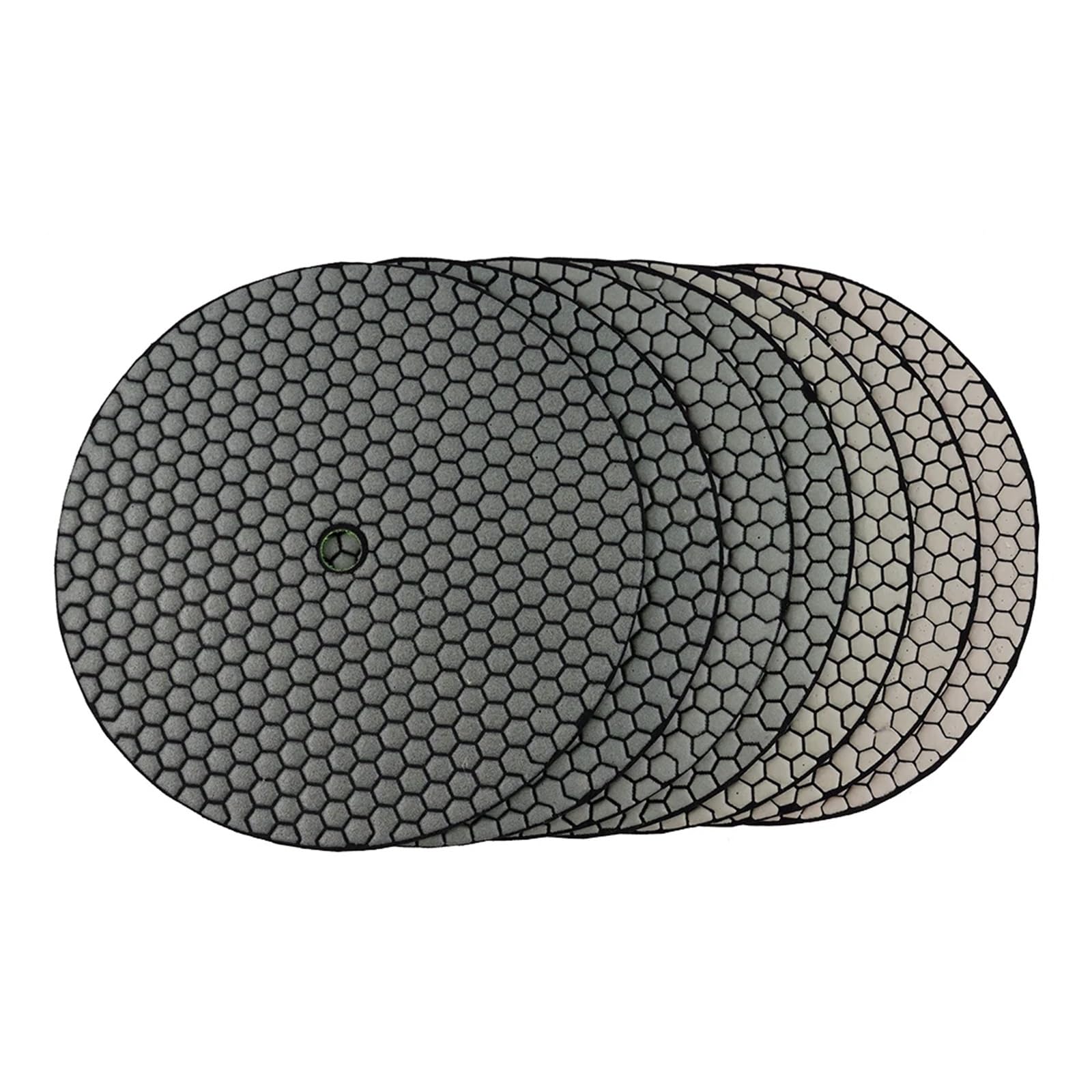 7 pz/set 9 pollici diamante tampone for lucidatura a secco tagliente flessibile 225mm tamponi for lucidatura for granito marmo pietra cemento disco abrasivo wanglan (Color : 7 Pieces, Size :