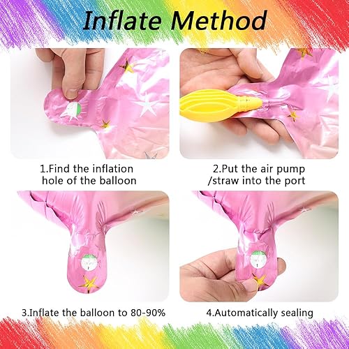 Miniatura 4 de Decoraciones de fiesta de cumpleaños de tercer cumpleaños de unicornio para niña, juego de globos temáticos de fiesta de unicornio morado y rosa,