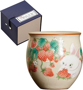 Ceramic Bunny Easter Mugs Aesthetic Cups Chinese Tea Cup Demitasse Cups Yellow, Round mouth