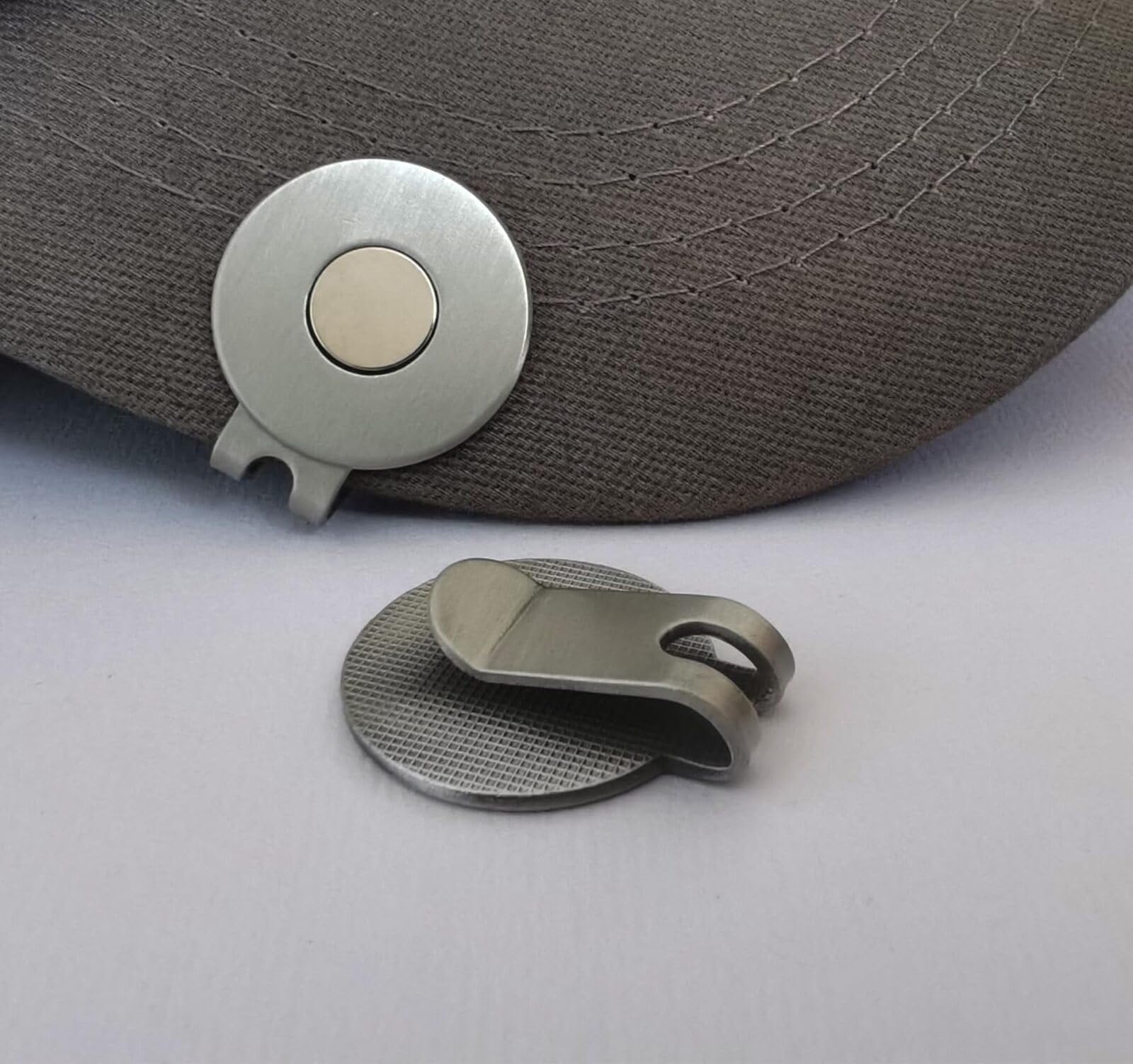 2pcs Golf Hat Clip Golf Ball Marker Holder Magnetic Golf Cap Clips Without Ball Marker - Image 3