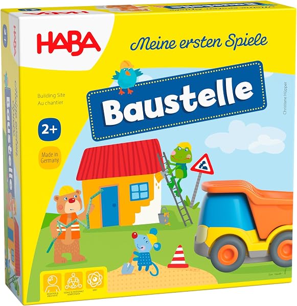 HABA Meine Ersten Spiele - Baustelle, Lernspiel & Memospiel ab 2 Jahren