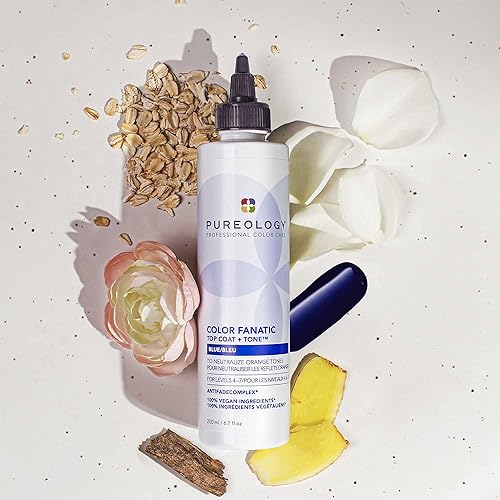 Miniatura 9 de Pureology Color Fanatic - Capa superior  tono azul de alto brillo brillo tonificante para cabello tratado con color esmalte para cabello rubio