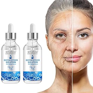 Botox Face Serum uk, Botox Stock Solution Facial Serum, Botox in a Bottle Instant Face Tightening for Face Fade Fine Lines, Collagen Boost Anti Aging Serum for Reduce Fine Lines, Wrinkles, Plump Skin