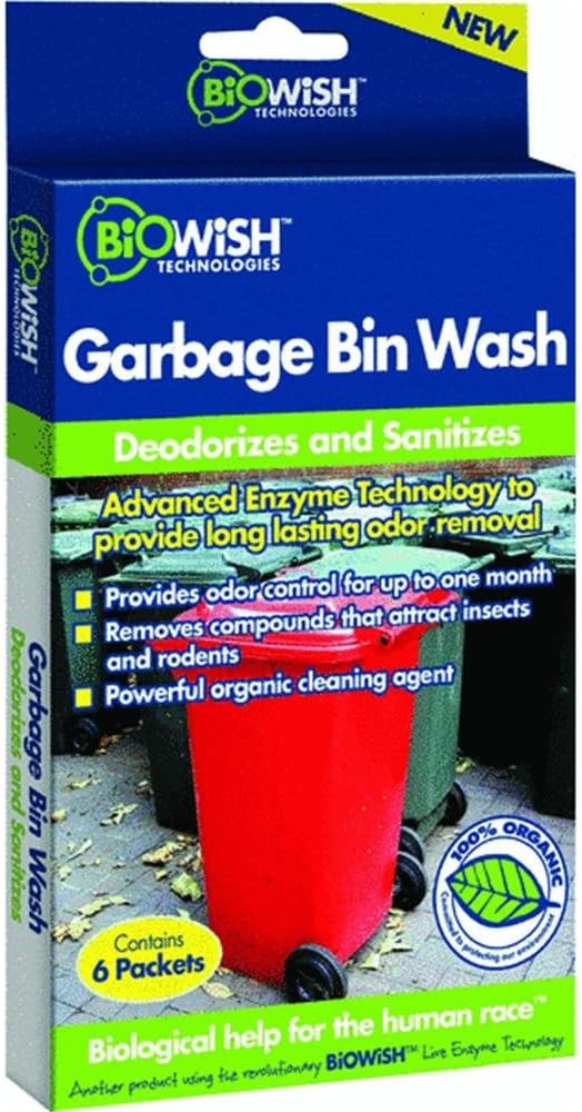 Biowish™ B00069 Garbage Bin Wash, 1 Oz, 6-packets