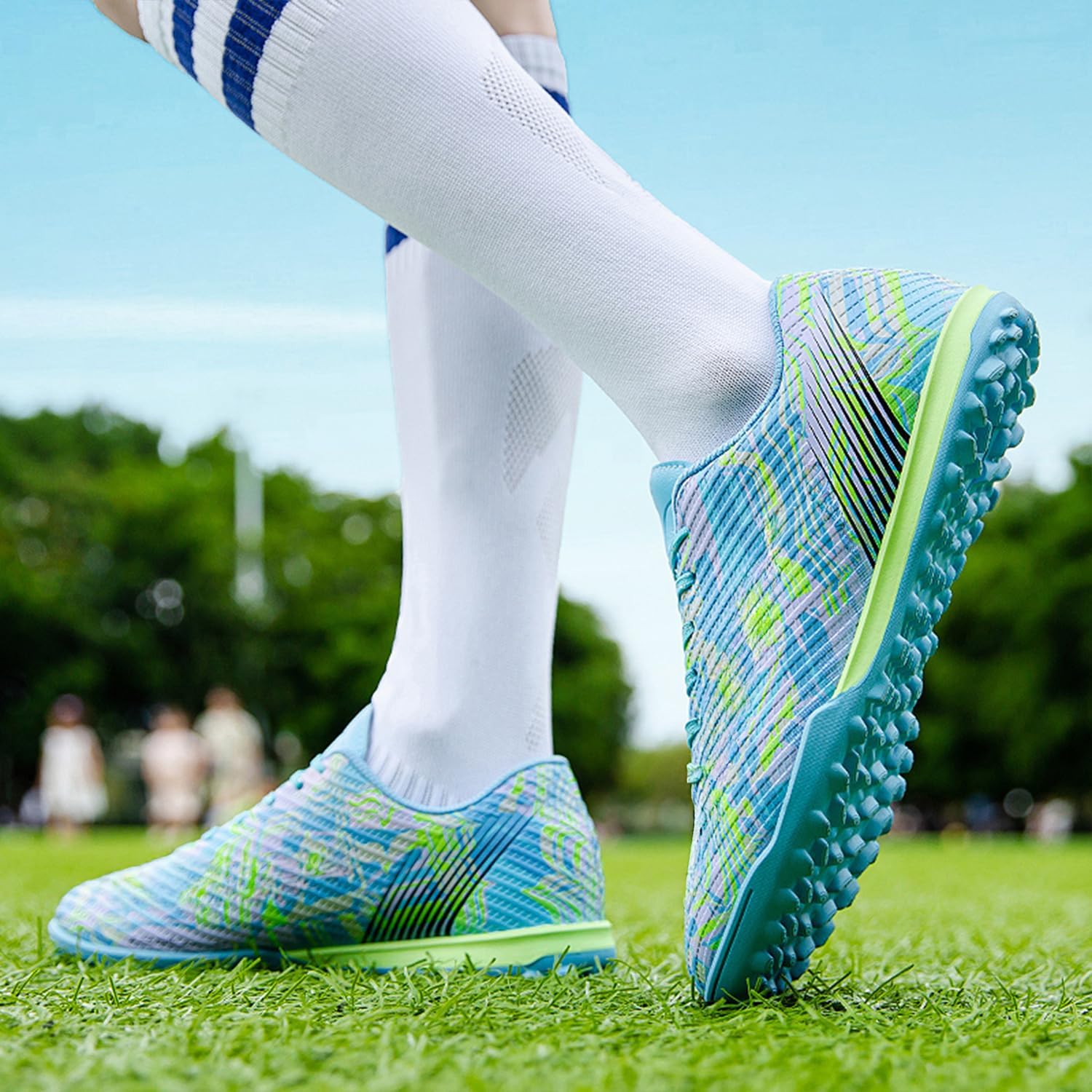 Soccer Cleats Men's Soccer Shoes Boys' Soccer Shoes TF/FG Spikes Outdoor Professional Football Shoes Indoor Training Turf Soccer Shoe Unisex