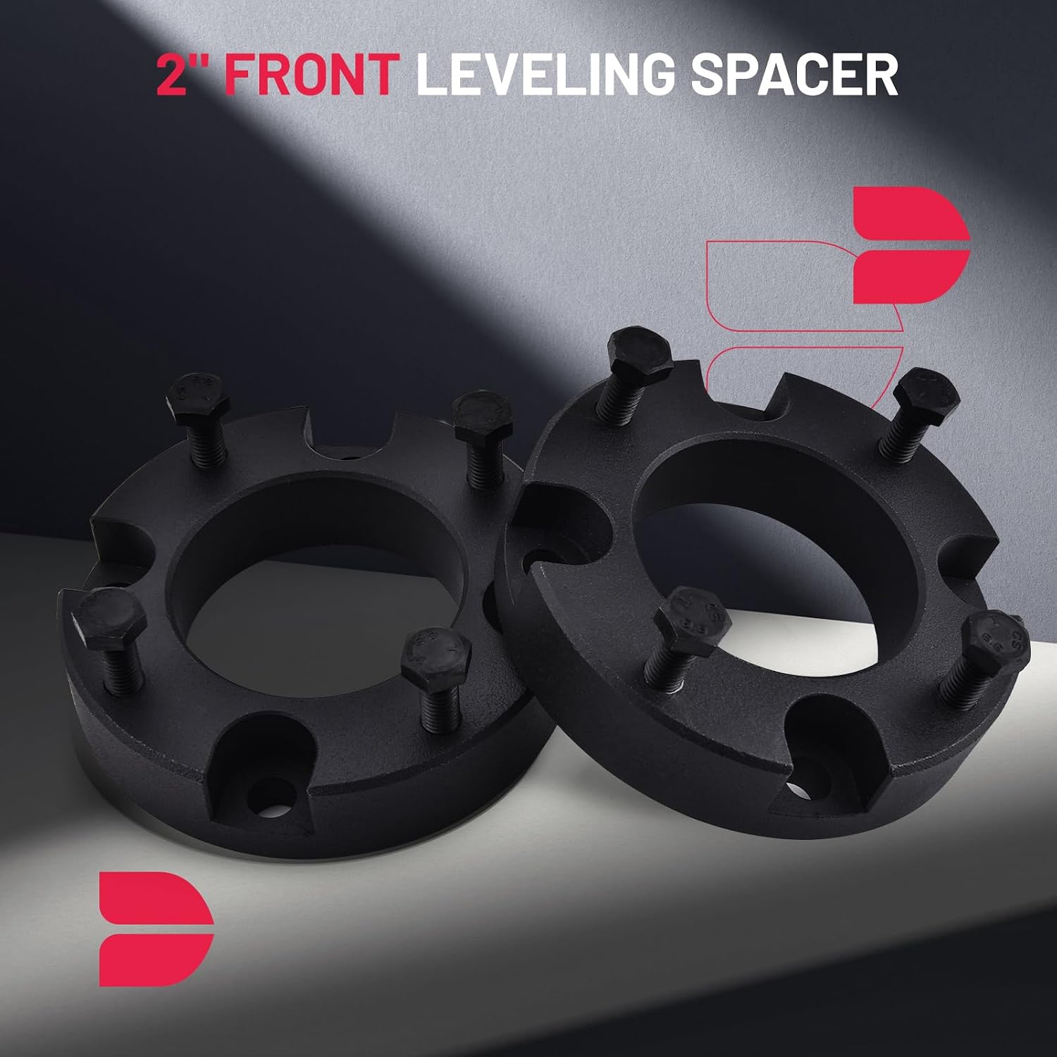 BDFHYK 2.0 inch Front Leveling Kit Strut Spacers Compatible with Toyota Tundra 2WD /4WD 2007-2021, Compatible with Toyota Sequoia 2WD/4WD 2007-2021