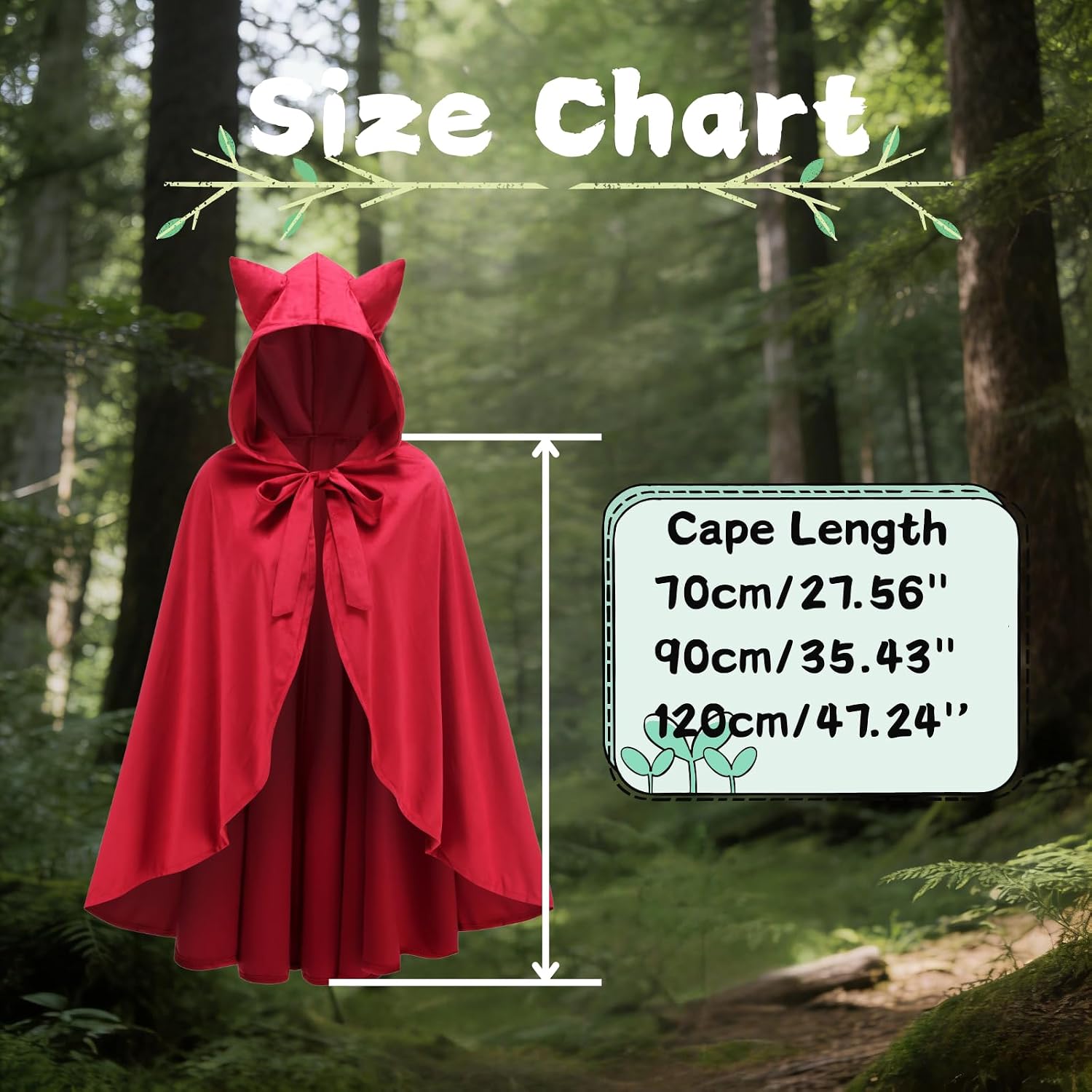 yolsun Little Red Riding Hood Cloak Adult Red Velvet Cape for Women Halloween Christmas Cosplay Costume