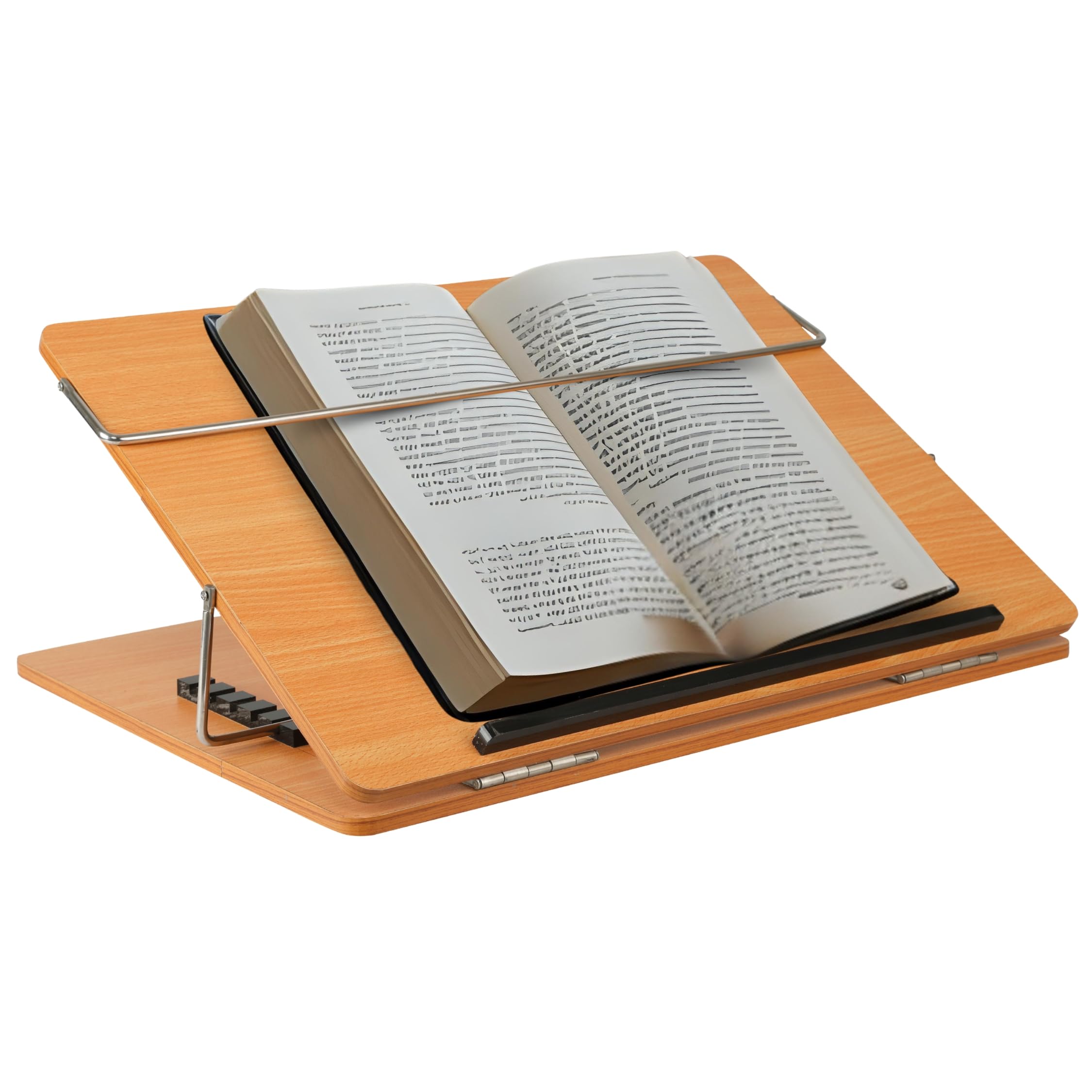 GoodWill Tech Novelty Store Wooden Laptop Stand Table Top, 12 * 16inch Table top Desk Organizer for Writing/Sketching Stand (Natural Wooden)