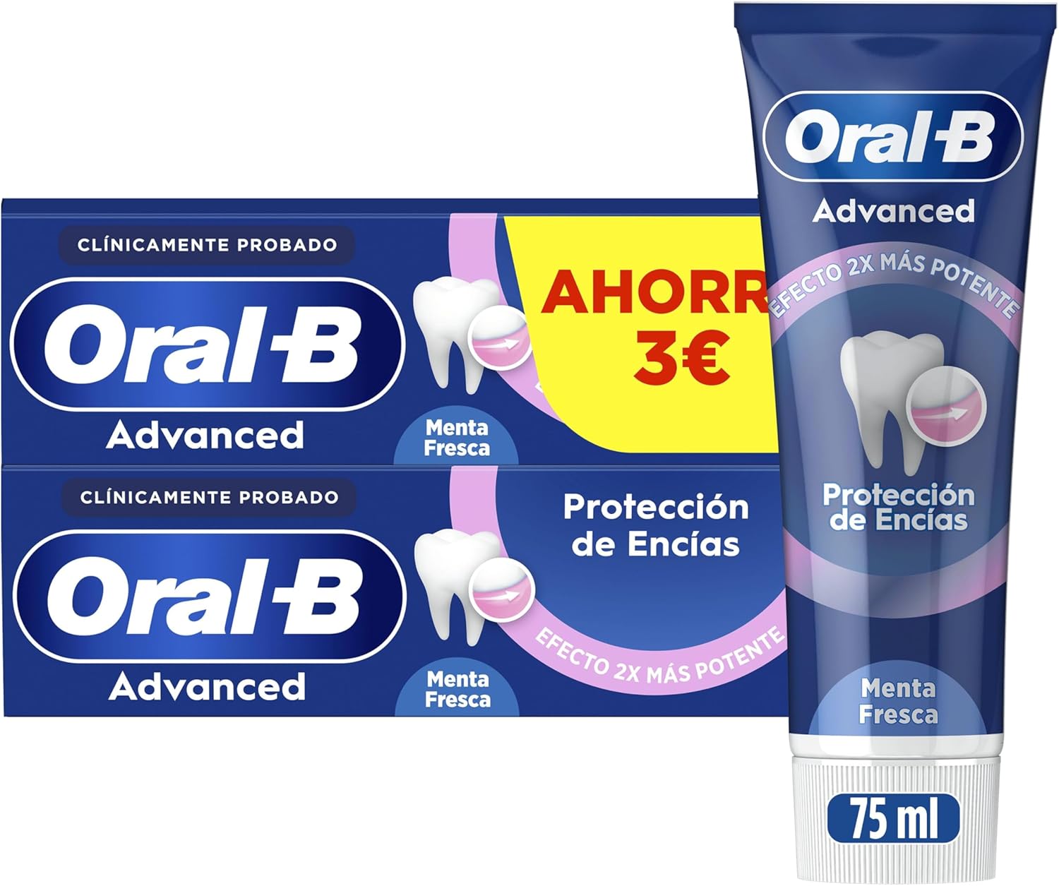 2 tubos de dentífrico Oral-B Advanced Protección De Encías por sólo 5,41€ ¡¡44% de descuento en compra recurrente!!