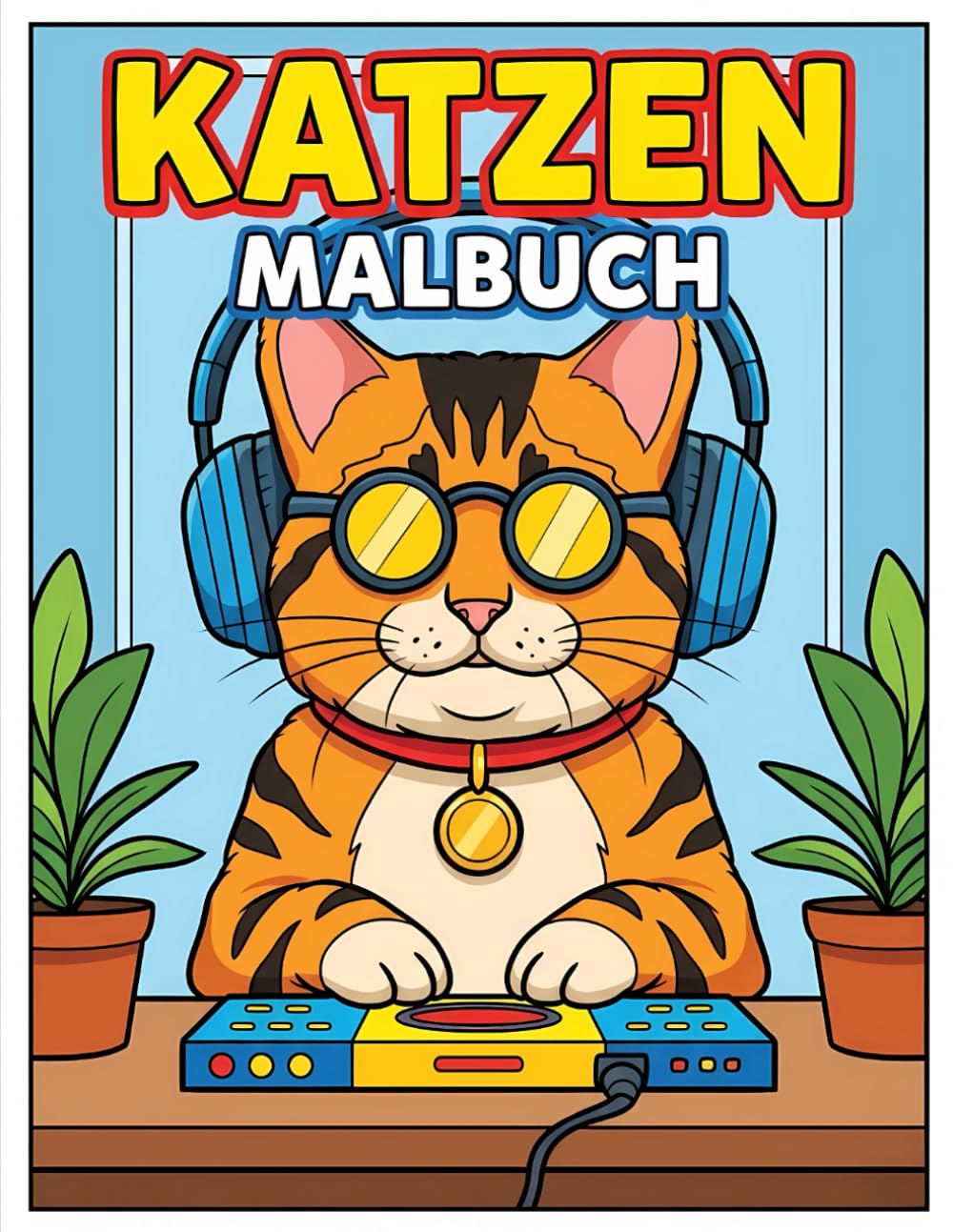 Katzen Malbuch für Kinder: Abwechslungsreiche und niedliche Motive für ruhige Beschäftigung, Stressabbau und kreative Freizeit