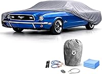 Vista 11 de Fundas para Automóvil Resistentes a la Intemperie Max Car Cover & Warranty Compatible con Ford 1979-2004 Mustang – Funda Exterior Cable Antirrobo