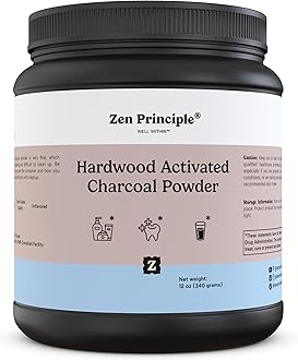 Activated Charcoal Powder only from USA Hardwood Trees. All Natural. Whitens Teeth, Rejuvenates Skin and Hair, Detoxifies, Helps with Digestion, Treats Poisoning. Free Scoop Included. 350ml