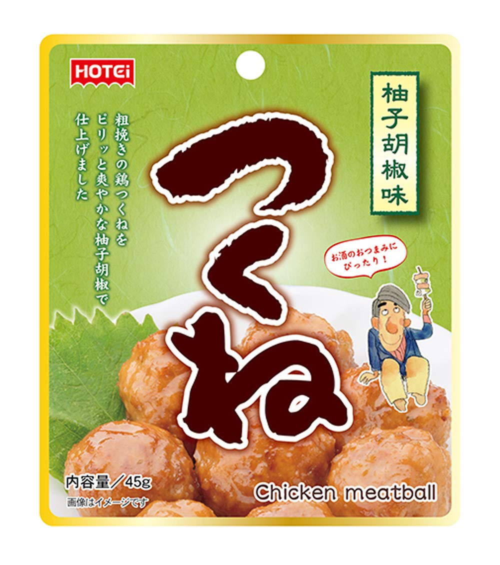 Amazon | ホテイフーズコーポレーション つくね柚子胡椒味 45g×6袋