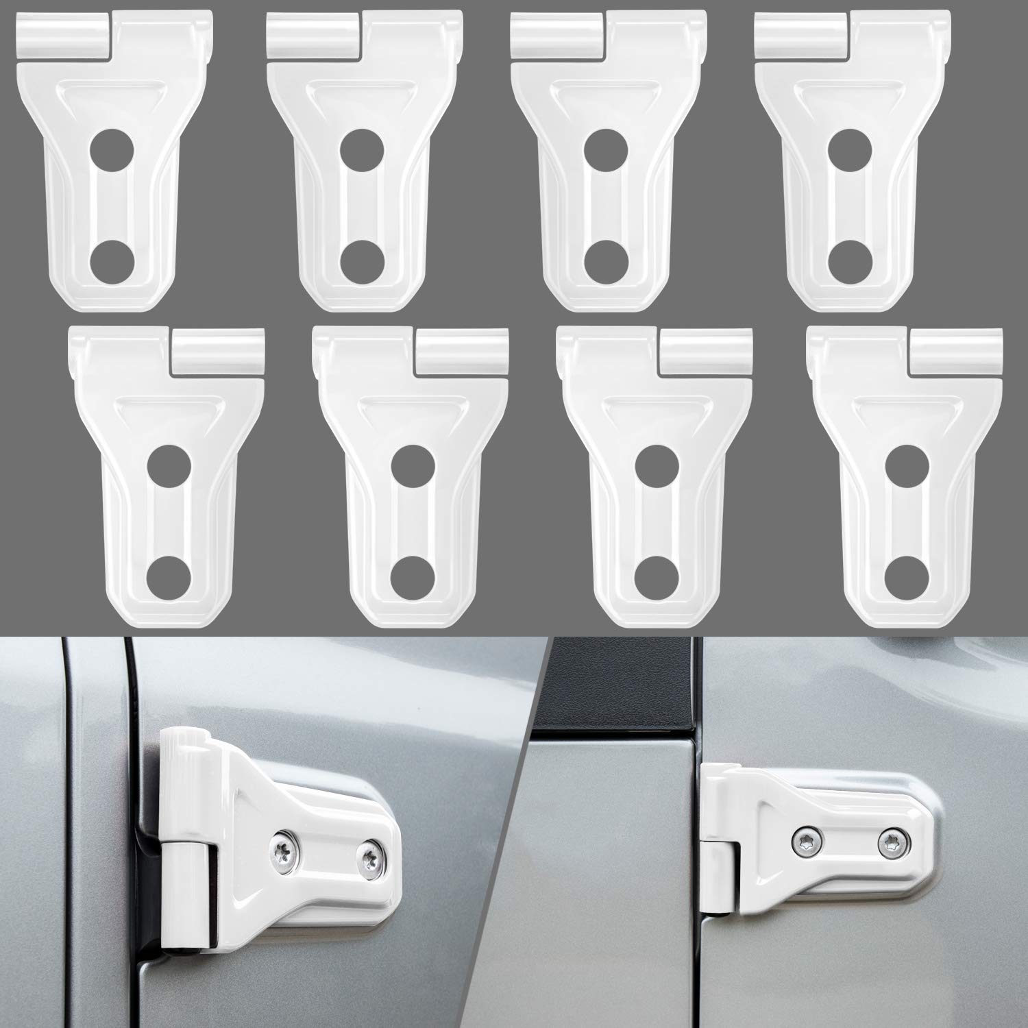 Amazon.com: Bonbo White Door Hinge Cover Trim Exterior Accessories