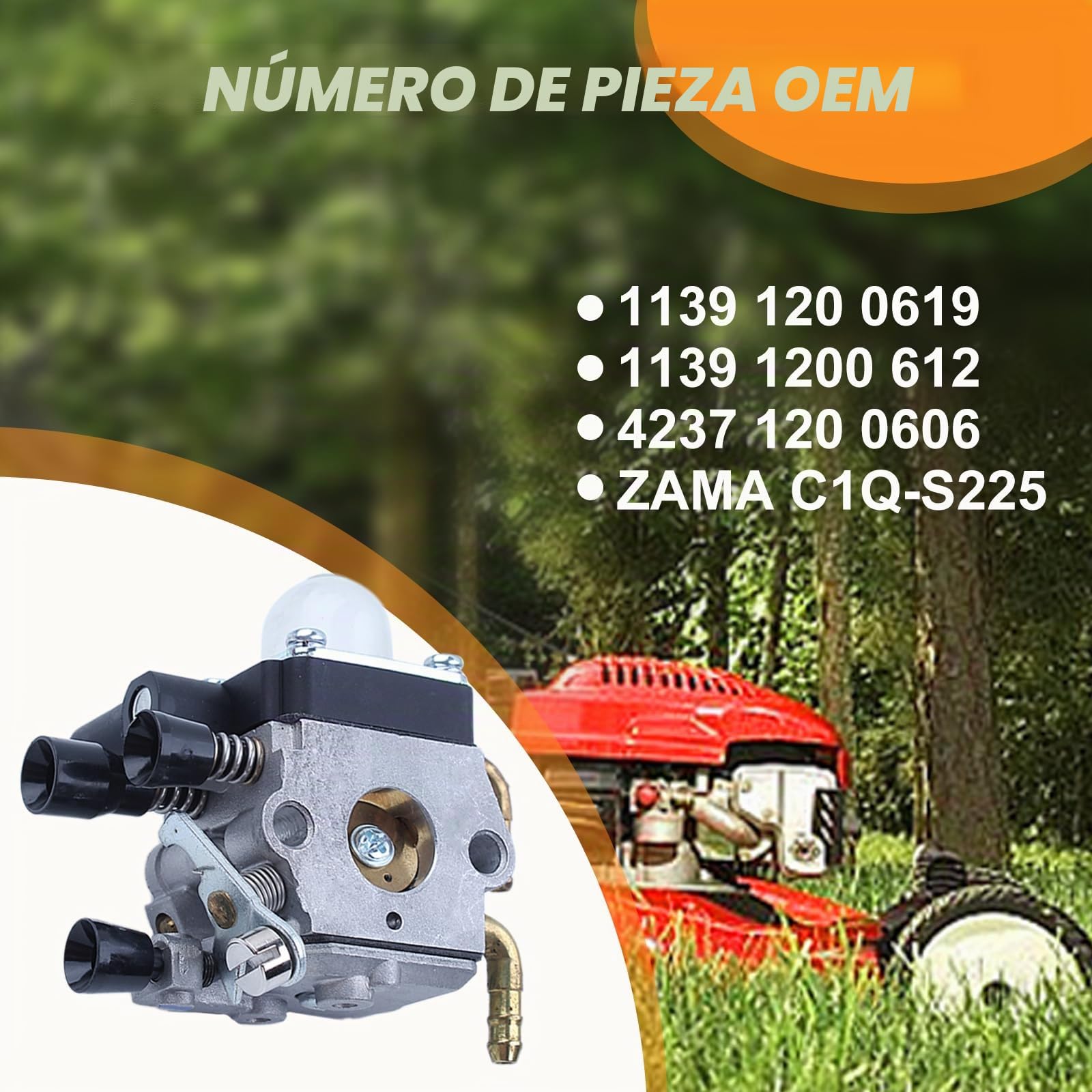 Carburador para STIHL HS81 HS81R HS81RC HS81T HS86 HS86R HS86T Trimmer 4237 120 0606 para Zama C1Q-S225 Carb