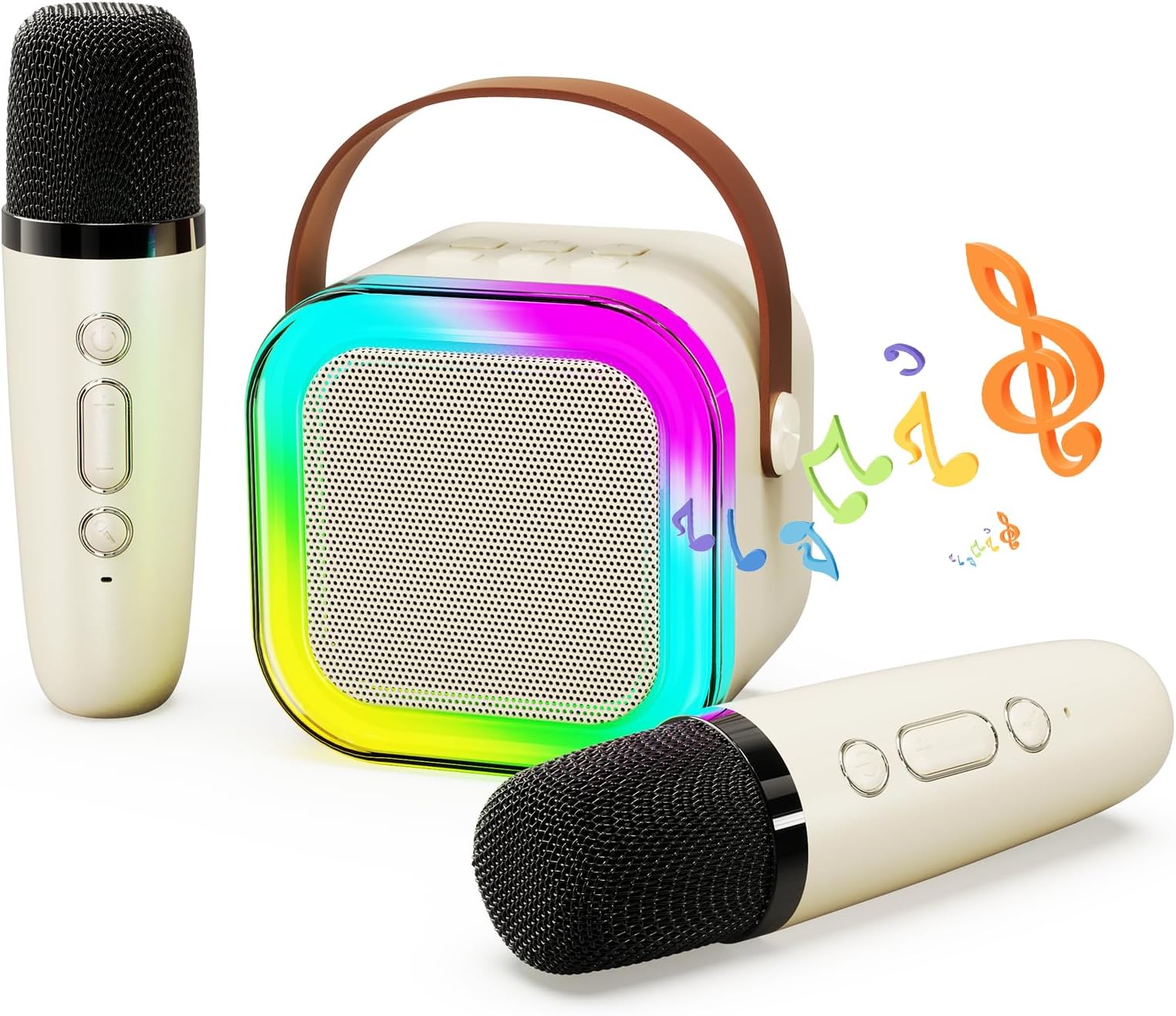 Kids Karaoke Machine, Karaoke Microphone Machine Toy with 2 Wireless