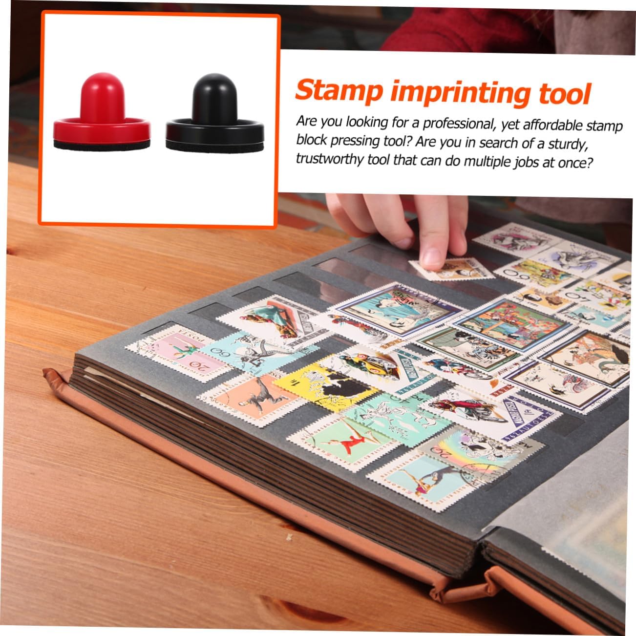 Seal Stamp Block for Artisans, 2Pcs DIY Card Stamping Tool