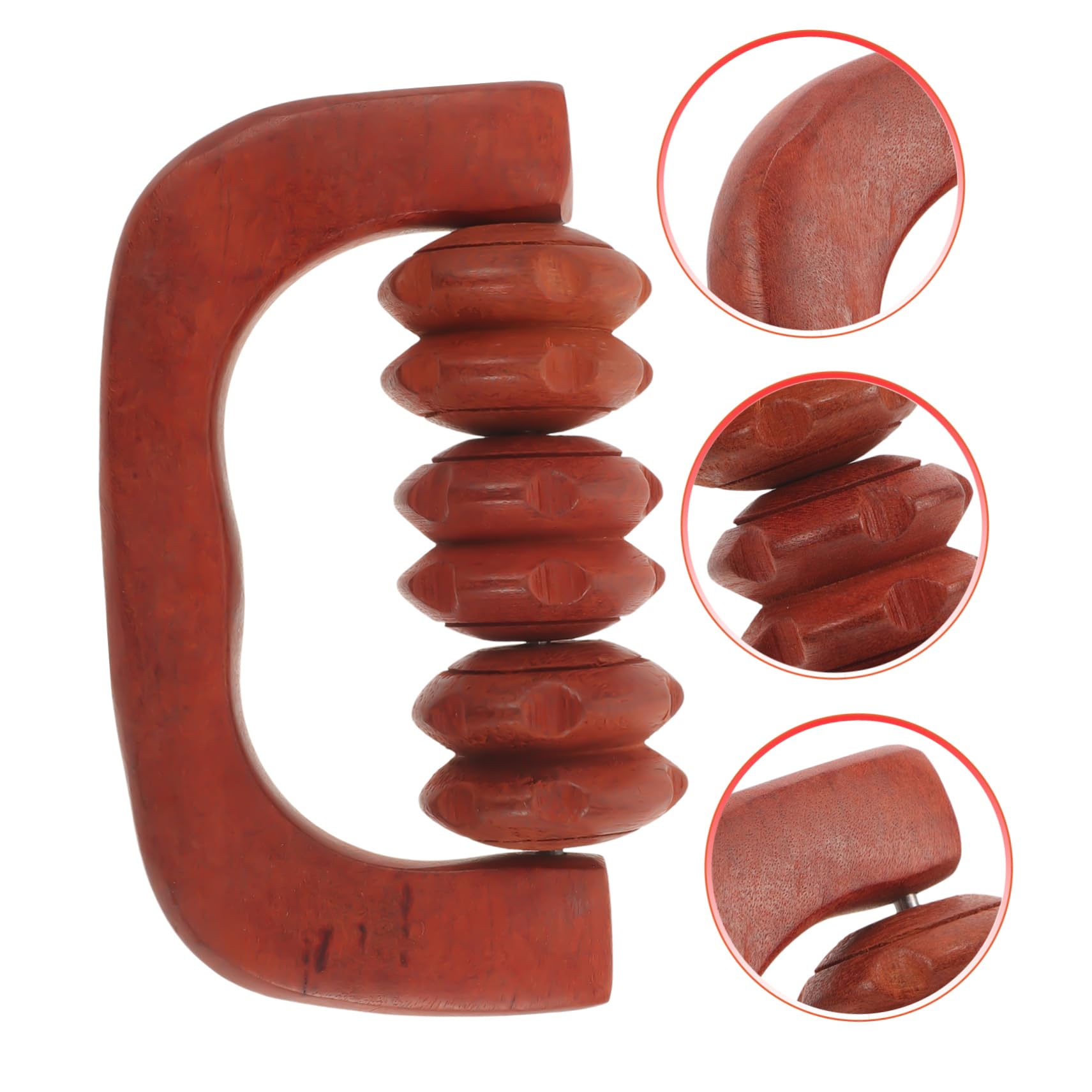 BESTYASH 3 Piezas Rodillo de Masaje de Madera Espalda y Cuerpo Herramienta Manual Relajación Muscular Rodillo Reutilizable de Yoga y Ejercicio Masaje