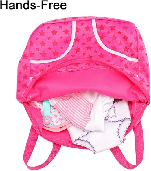 Miunana Sac A Dos Porte Bebe Pour La Poupee Corolle Ou Poupee Bebe De 30 36cm Le Premier Porte Bebe Pour Les Petits Enfants Amazon Fr Jeux Et Jouets