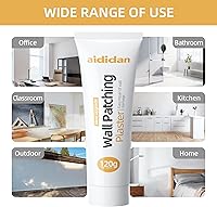 Vista 7 de Kit de reparación de paneles de yeso, kits de parches de reparación de agujeros, pasta de reparación de pared, agente reparador de pared, solución