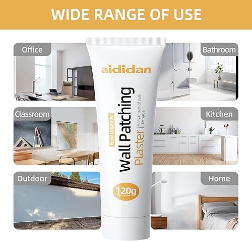 Miniatura 7 de Kit de tres parches de reparación de paneles de yeso con raspador, pasta de reparación de masilla para paredes, agente reparador de paredes,