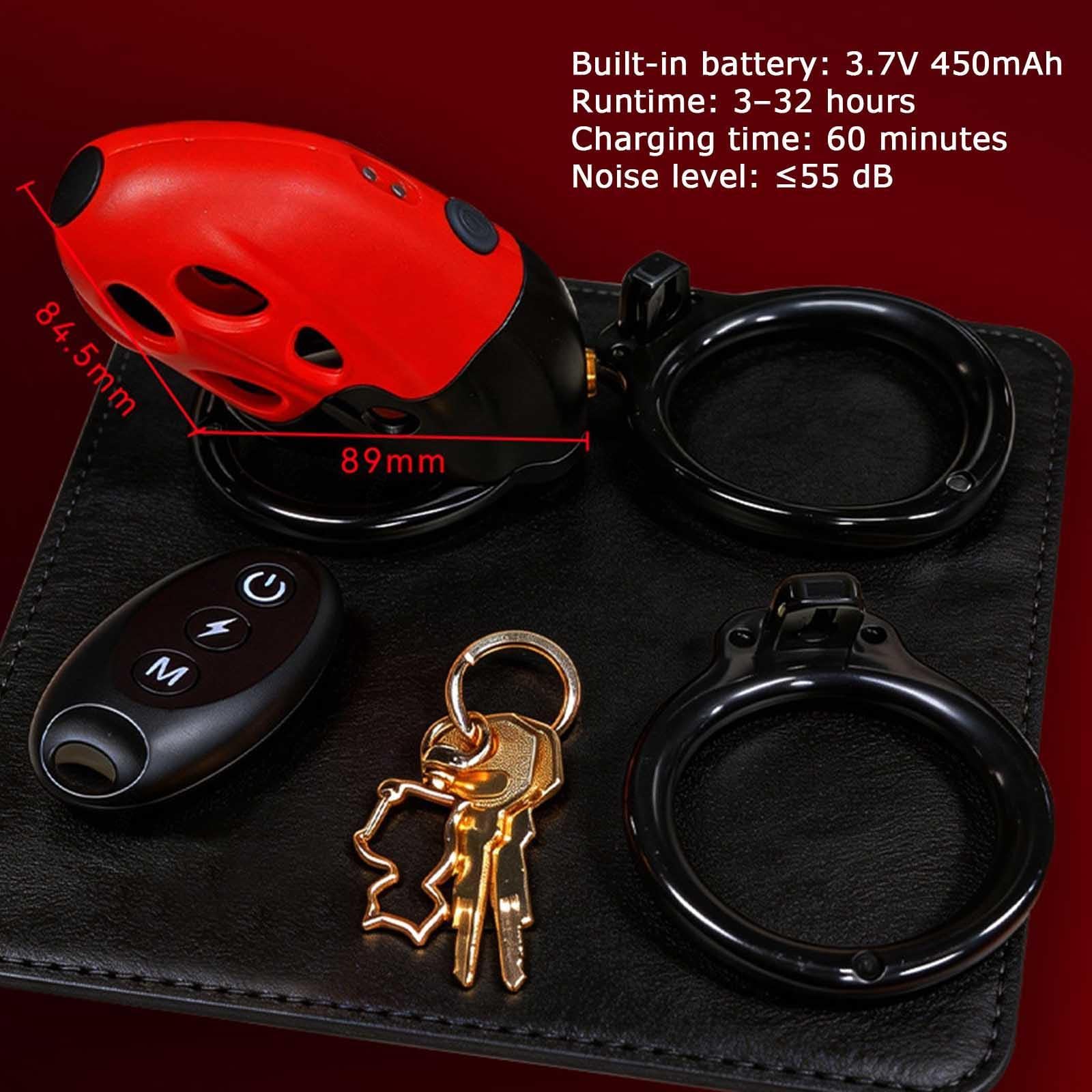 Cage De Chasteté Homme Vibrante Cage Chasteté Homme Électrique