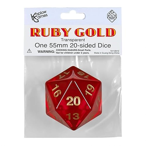 Massive D20 55mm Ruby ♡ ⋆｡˚