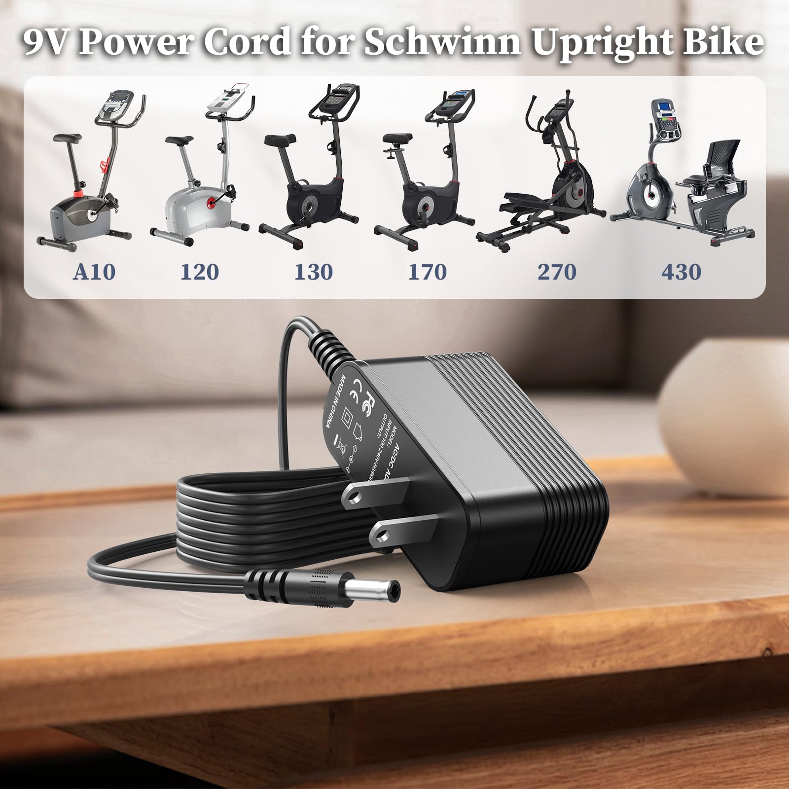 Amazon.com: 9V Charger for Schwinn A10 A20 A40 120 122 125 130 150