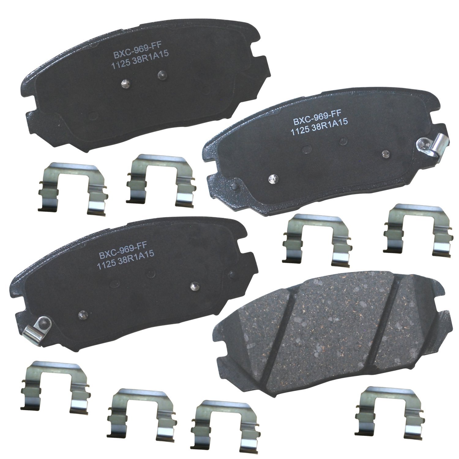Bendix Premium SBC1125 Ceramic Front Brake Pads for Hyundai Azera 2011-2006, Sonata 2010-2006, Kia Amanti 2009-2007