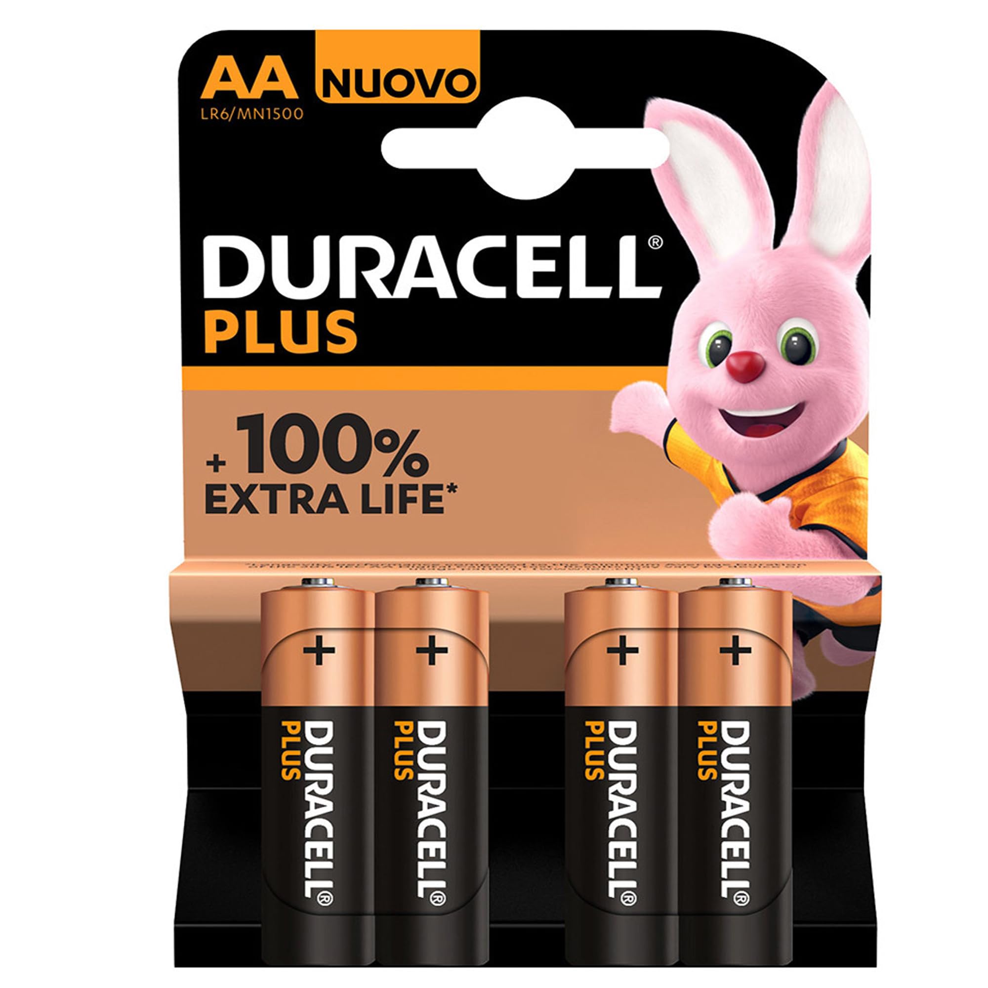 Batterie Stilo AA LR6-10 Confezioni 4 pz. per Telecomandi, Giocattoli, Dispositivi Elettronici e Accessori a Bassa e Media Potenza