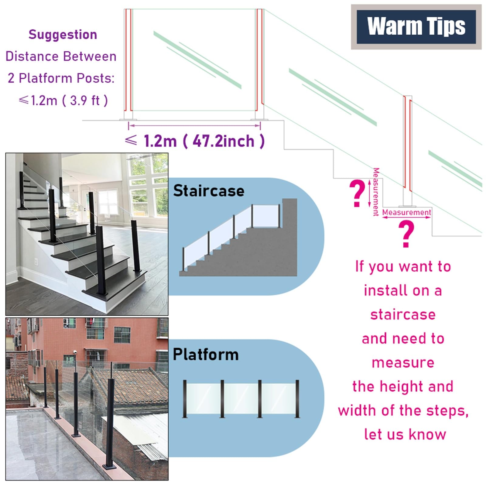 Czarne kwadratowe panele balustradowe balkonowe wsporniki hartowane s zacisk z rowkiem bez wstęgi stalowy słupek balustrady 60105 cm wysokości głęboki kolor kawy idealny do użytku na zewnątrz