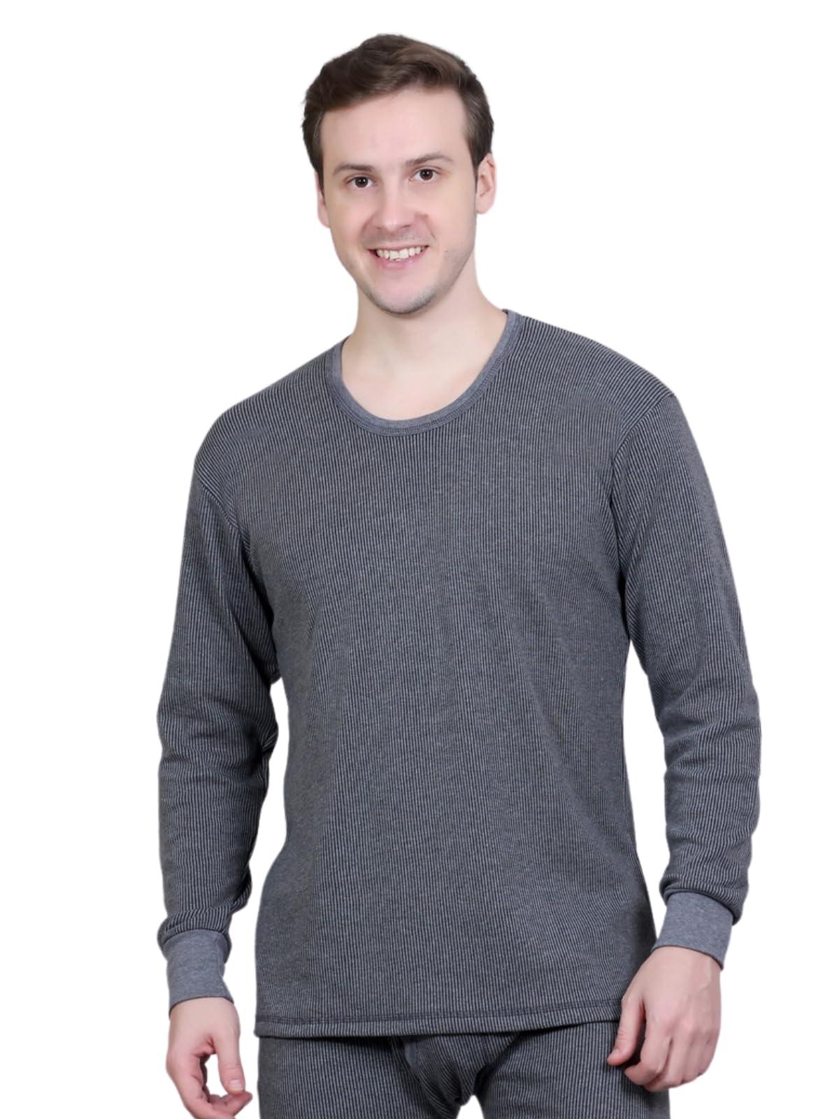 Men Cotton Blend Full Sleeve Scoop Neck Thermal Top-image-46