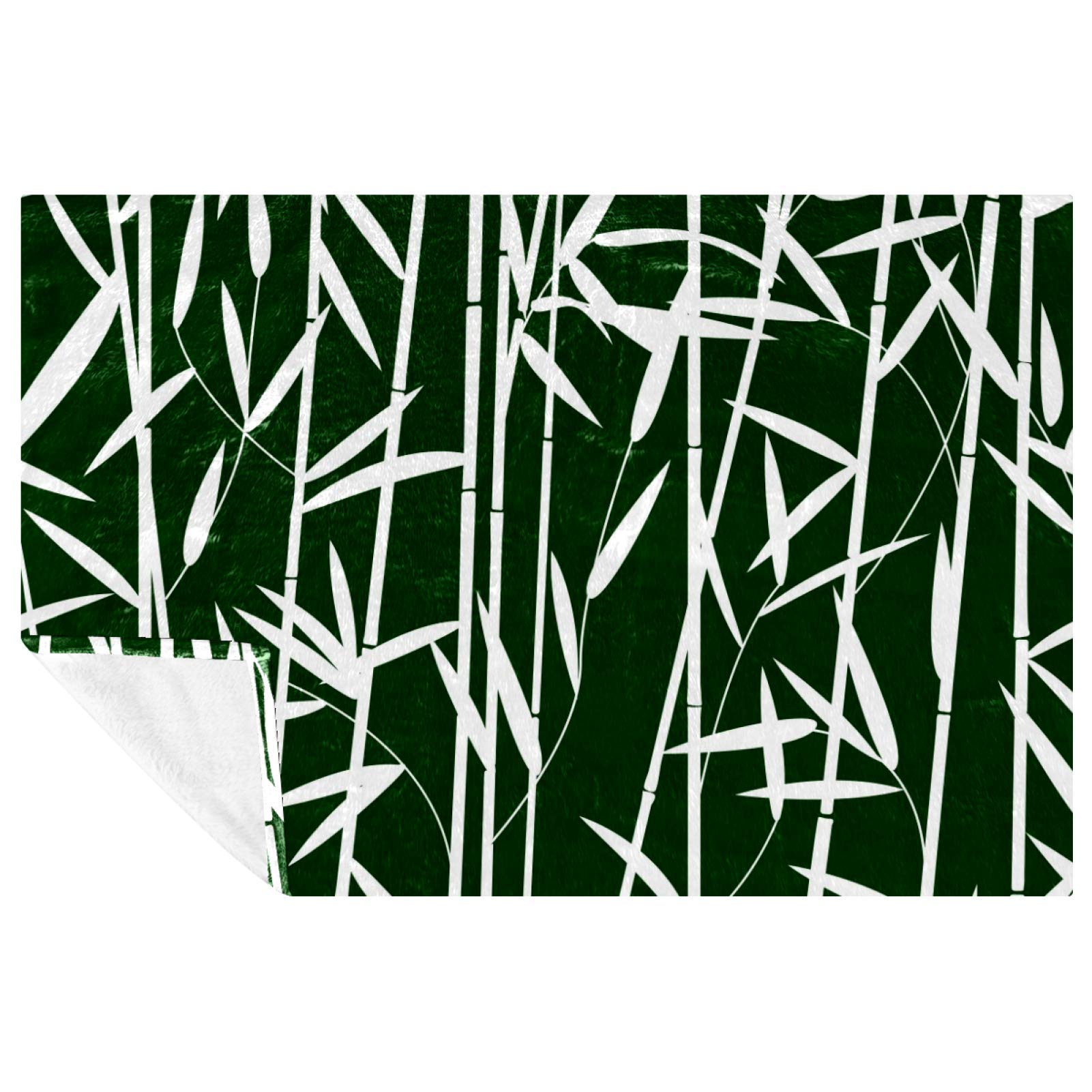 Couverture pour lit et canapé anti-froid motif bambou