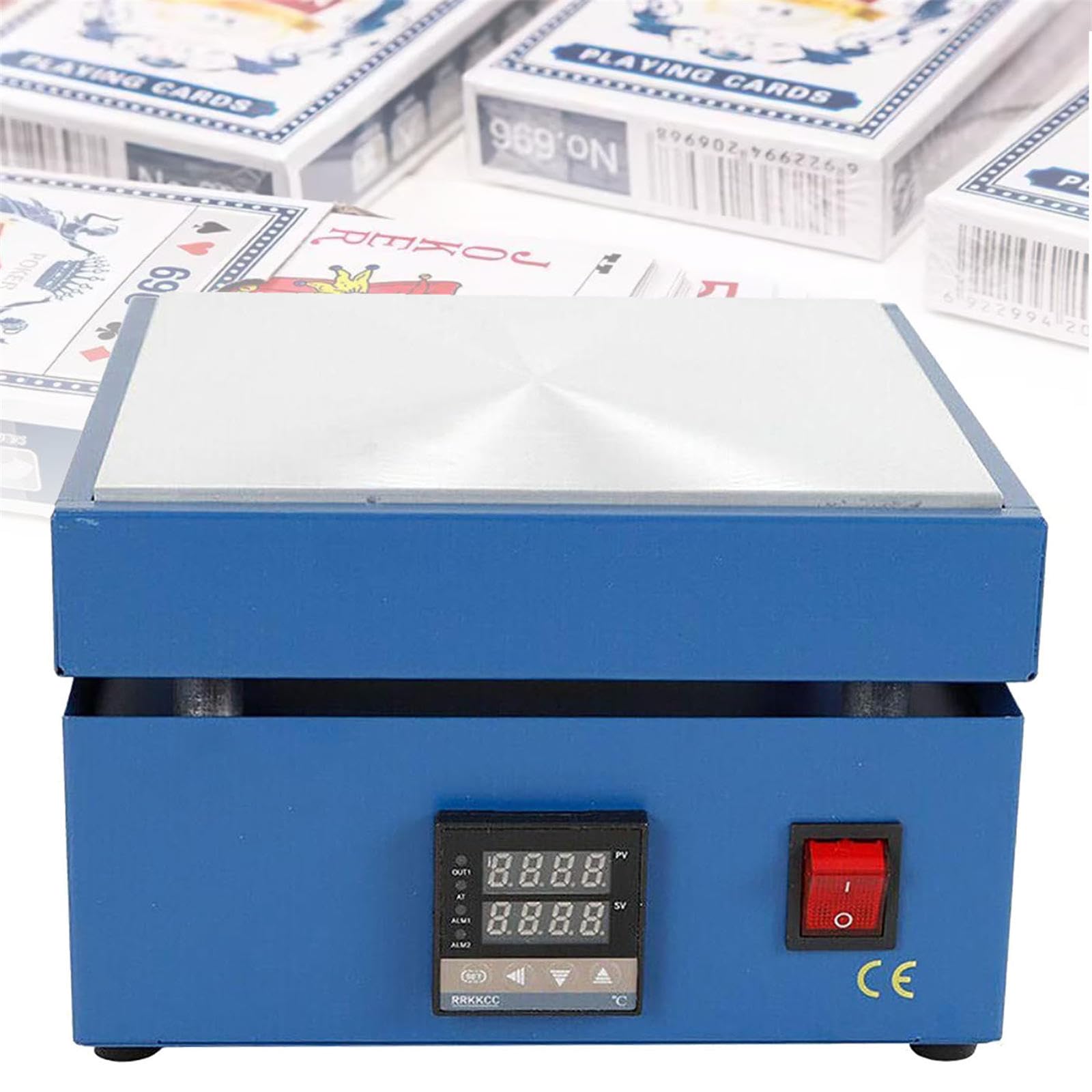 AYCDL Cellophane Wrapping Machine, Desktop Heating Sealing Machine Packaging Machine, 20x20cm Heating Table 0-400℃ Temperature Control