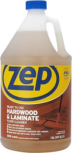 Miniatura 2 de Zep Limpiador de pisos de madera dura y laminado, marrón, 128 onzas líquidas (paquete de 4) (ZUHLF128CT)