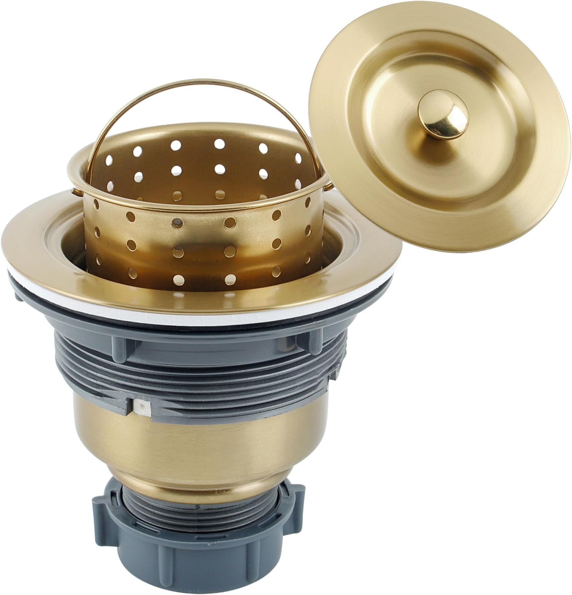 LQS Kitchen Sink Strainer and Stopper with Deep Removable Waste Basket