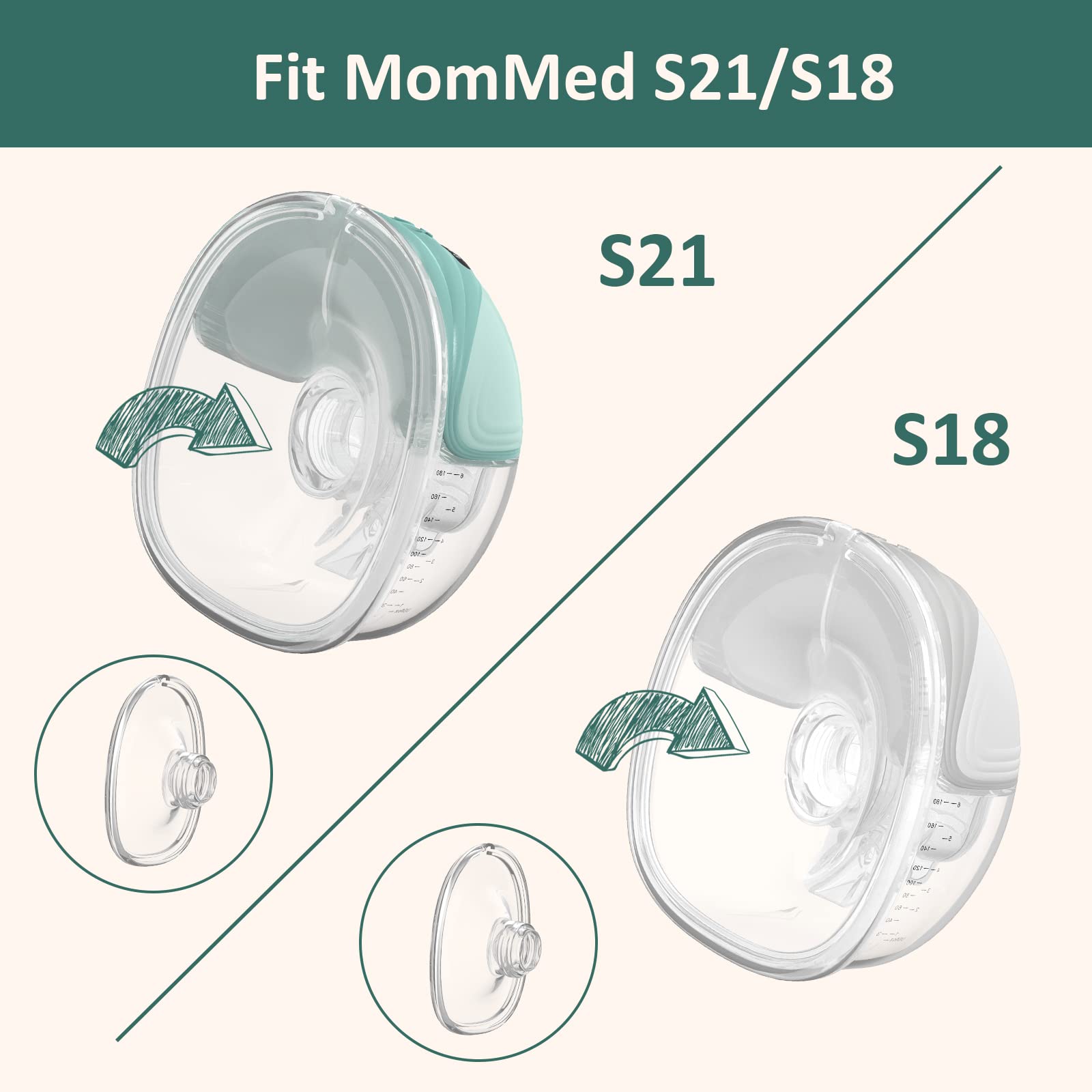 MOMMED Accessoires voor borstkolven, S21 motoronderdeel voor MOMMED S21 draagbare borstkolf, 1 pak