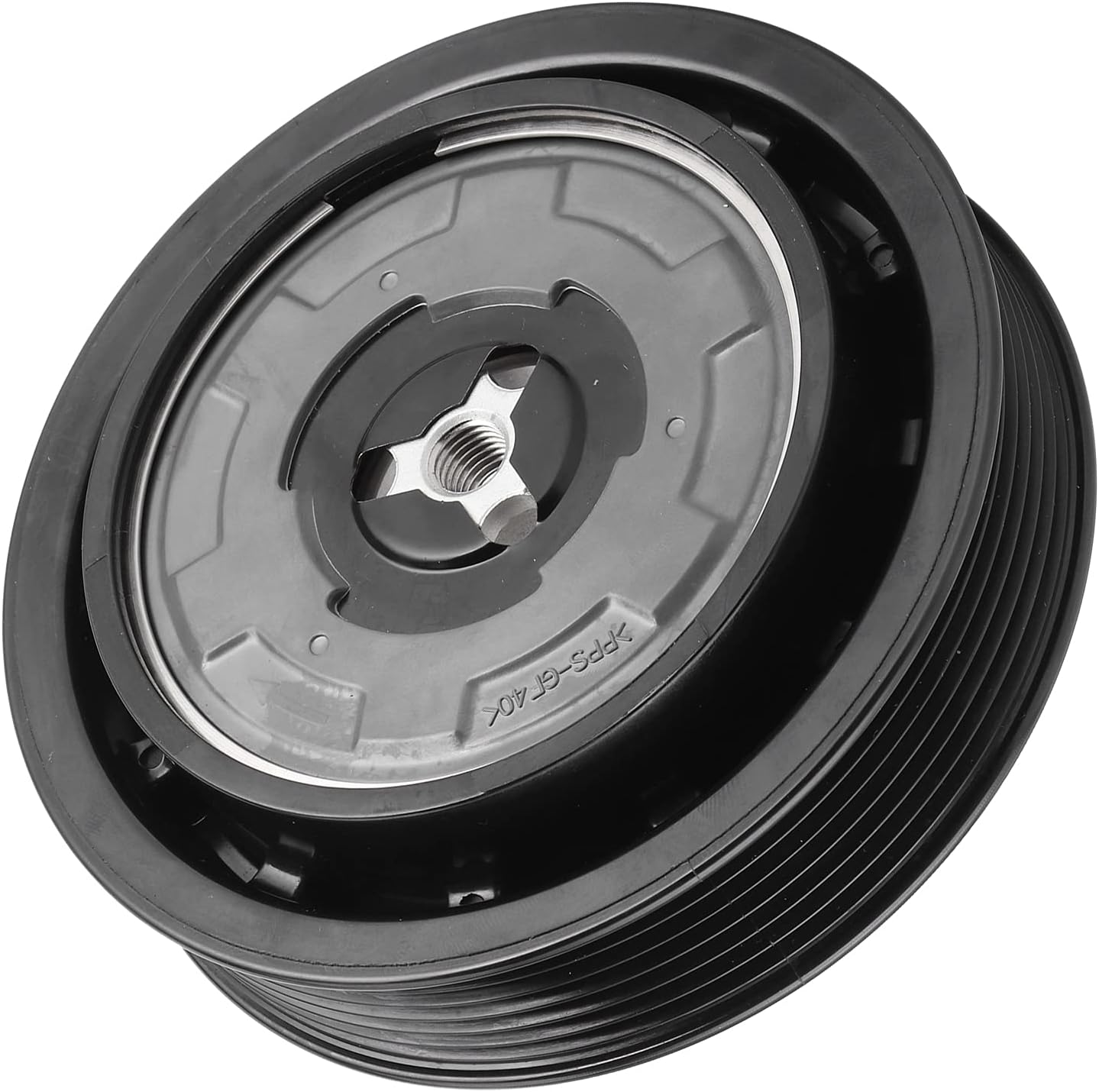A/C Compressor Clutch Replacement for 2.0 2.4, Stainless Steel Air Conditioning Compressor Clutch Replacement 6PK, Applicable A/C Compressor Model 6SEU16C / 447190-5053