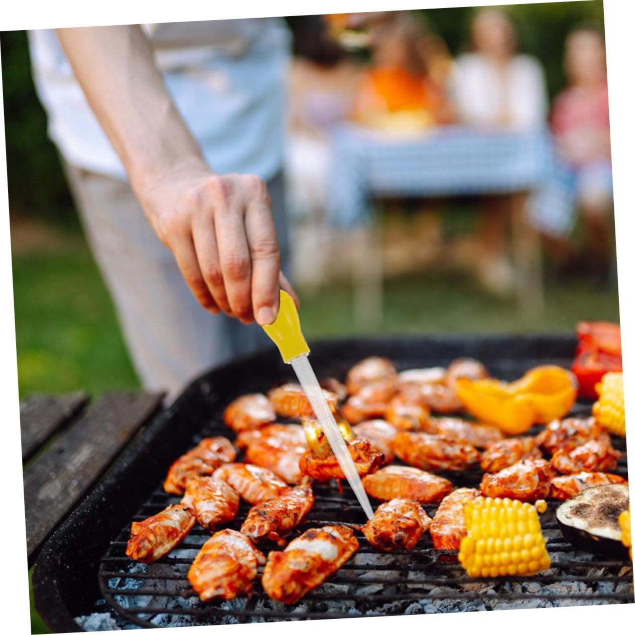 2pcs Flavor Injection Tool Injector and Baster for Grilling Bbq Outdoor Cooking Efficient Oil Control and Versatile Cooking Tool for Meats and Marinades