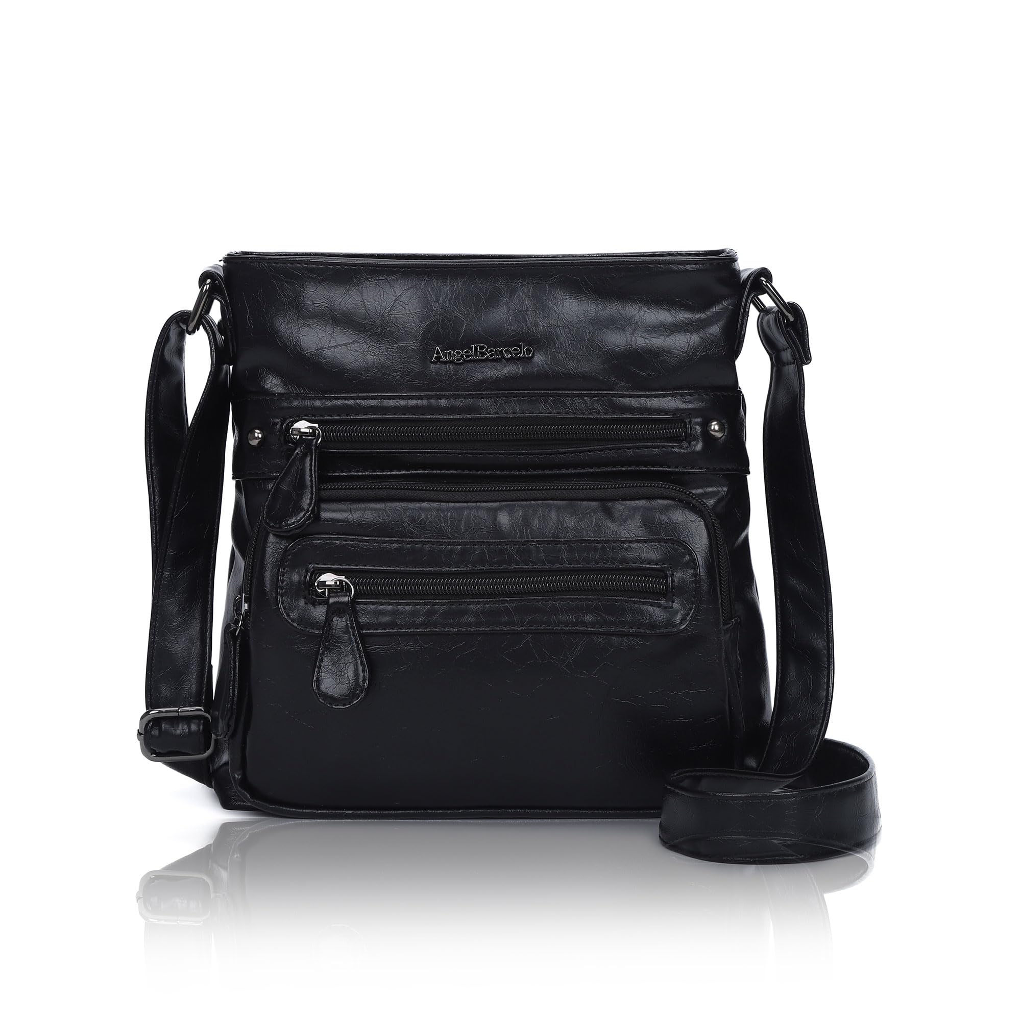 Angel Barcelo Crossbody Bags for Women,Ultra Soft Leather Purses for Women