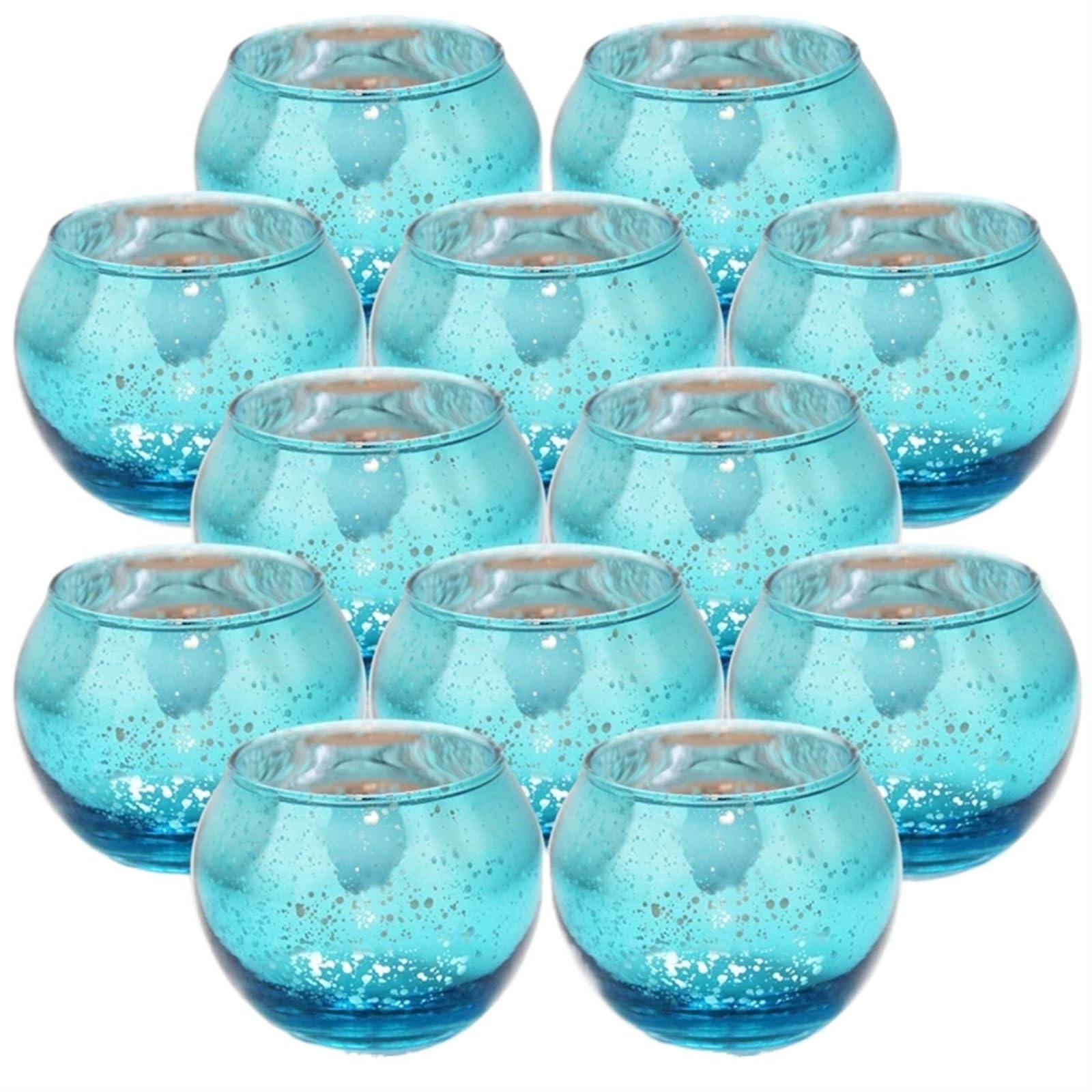 Candle Holders Starry Glass Candle Holder Candlestick DIY Empty Cup(Blue)