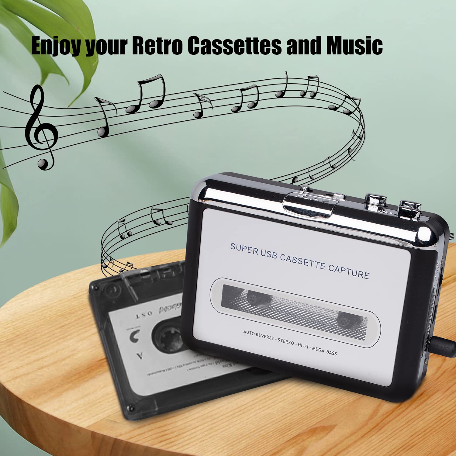 Buy Portable Cassette Player USB Cassette Tape Player Captures Mp3