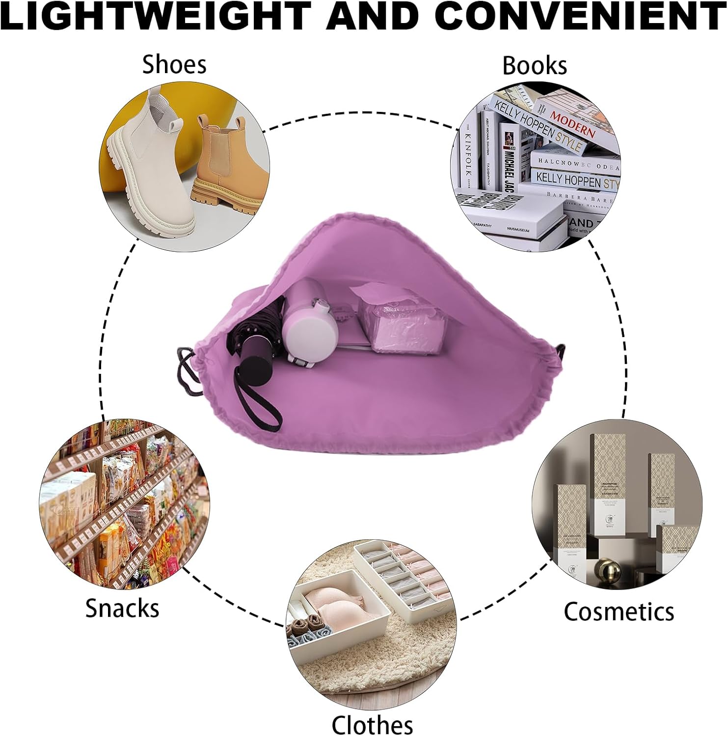 GoodtoU Drawstring Bags - Nylon Gym Bags with Cinch Sack Design (16 Colors, 48Pcs) - Image 2