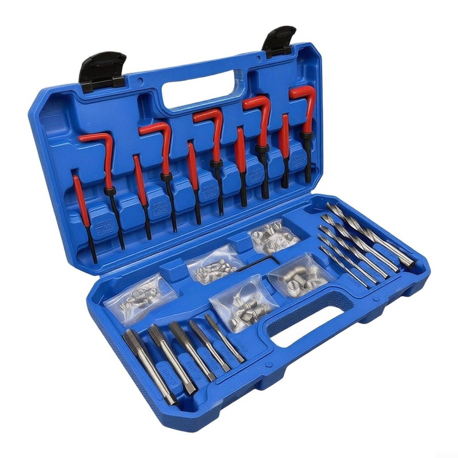 Kit di riparazione filettatura metrica per alluminio acciaio ferro auto fai da te, M5 M6 M8 per m10 Helicoil inserto set di strumenti