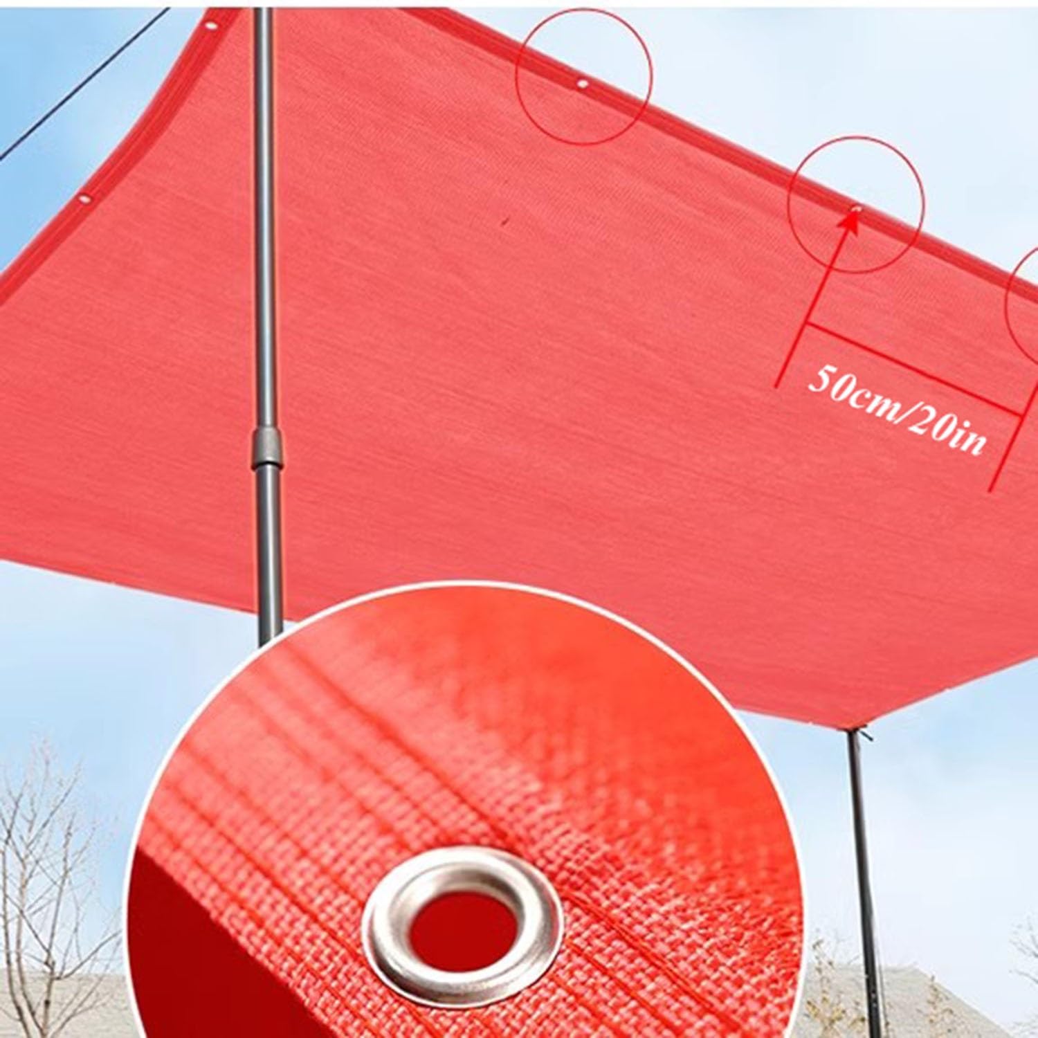 Telone protettivo per serre e patio, protezione solare 85% UV, per piante, dimensioni da 1 x 1 m a 10 x 15 m, protezione esterna
