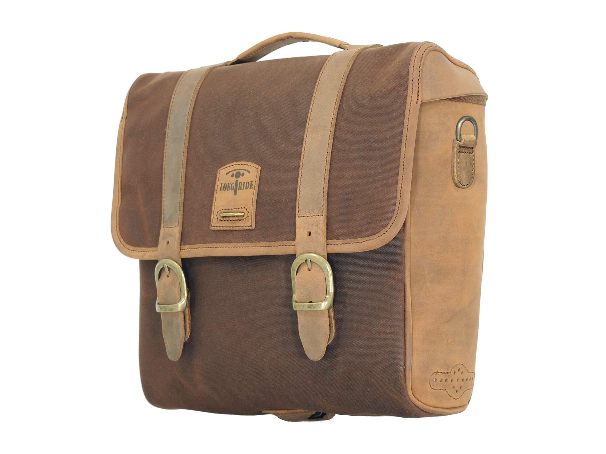 Amazon | LONGRIDE ヘリテージ サドルバッグ・リッドフラップ (12.5L 