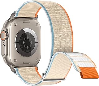 SIERVOS Trail Loop Compatible With Apple Watch Straps 40mm 44mm 38mm 42mm 41mm 45mm 49mm for Women Men, Soft Nylon Sport Replacement Band for iWatch Ultra SE Series 8/7/6/5/4/3/2/1